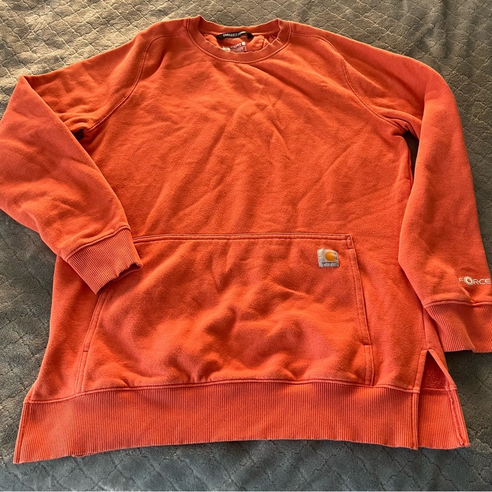 Carhartt Men's Vibrant‎ Orange Crewneck Sweater
